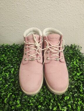 PINK TIMBERLAND BOOTS Size 10W